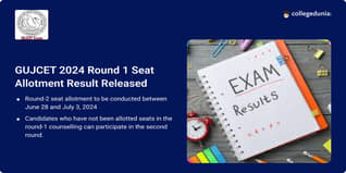 GUJCET 2024 Round 1 Seat Allotment Result Out @gujacpc.admissions.nic.in; Get Direct Link Here